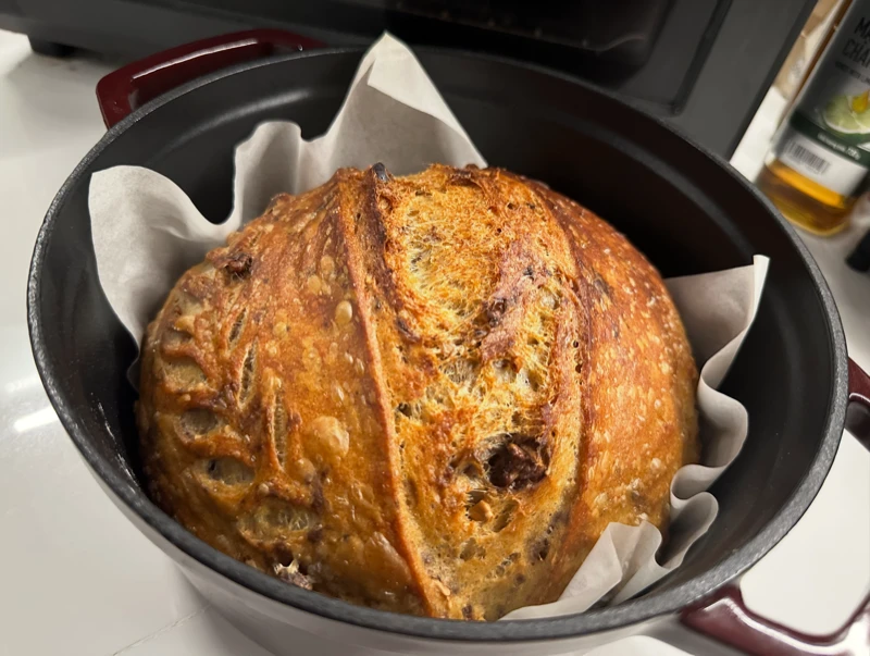 Finished whole wheat loaf